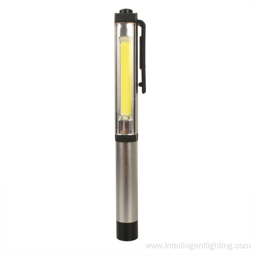 Led Magnetic Flashlight Aluminum Pen Pocket Torch Light